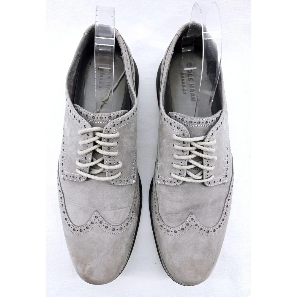 Cole Haan ● ZERØGRAND Grey Suede Oxford - Size 11.5